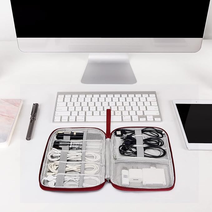 SELLYFELLY Travel Electronics Organizer Portable Cable Organizer Bag - Image 5