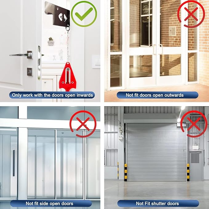 KERUI Door Stop Alarm & Portable Door Lock, Dual Protection Security Door - Image 6