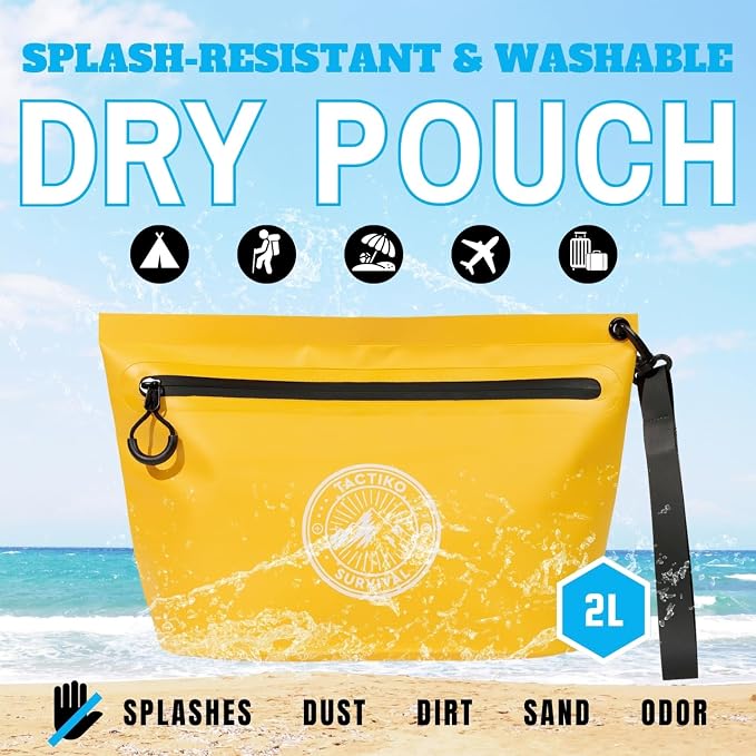 Tactiko Heavy-Duty Splash Water Resistant Zipper Pouches - 3L Hold-All - Image 2