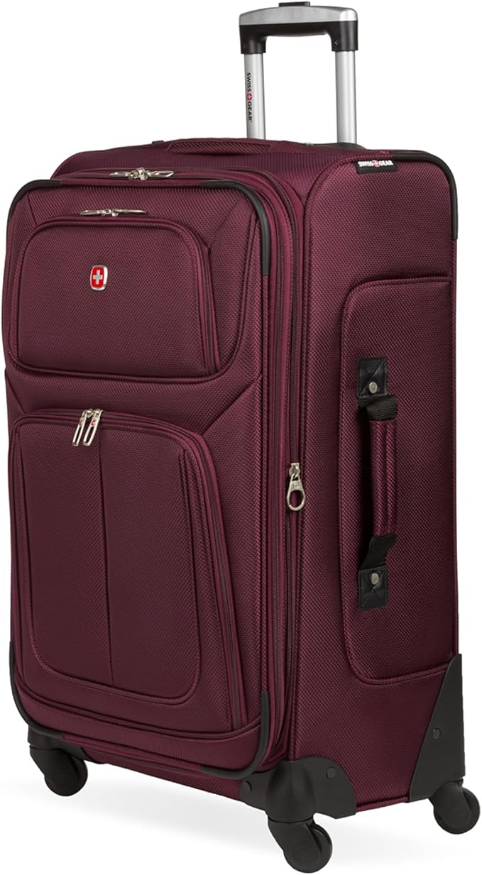 SwissGear Sion Softside Expandable Luggage, Checked-Medium 25-Inch by SwissGear