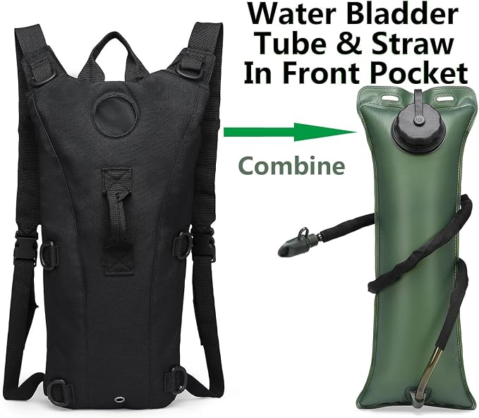 ATBP Running Hydration Vest Pack Tactical 3L Water Bladder Backpack Bag - Image 5