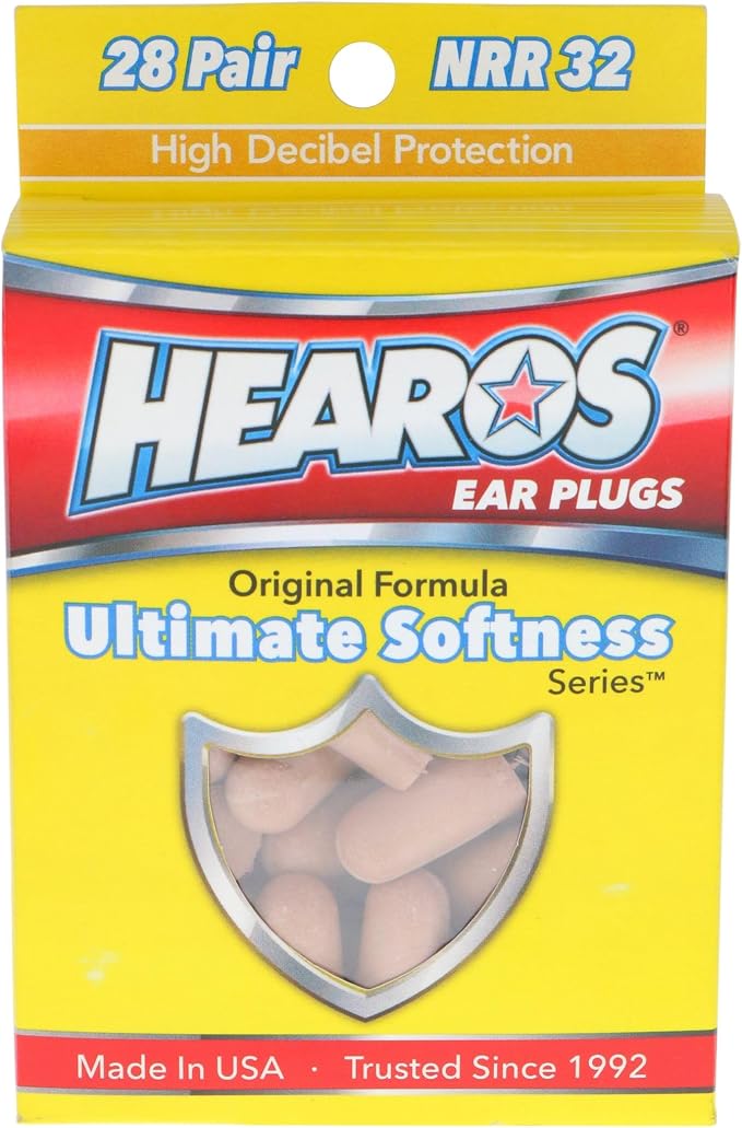 HEAROS Ultimate Softness Series Ear Plugs 28 Pair by Hearos