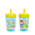 Zak Designs 15oz Cocomelon Kelso Tumbler Set, Leak-Proof Screw-On Lid with Straw Made of Durable Plastic and Silicone, Perfect Bundle for Kids by ZakDesigns