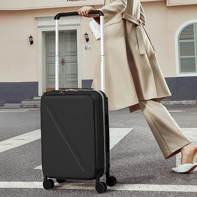 MILADA Wide Handle Carry On Luggage - Image 9
