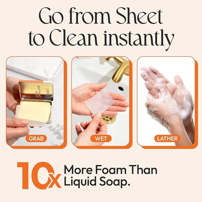 FOMIN - Antibacterial Paper Soap Sheets Tin - Image 2