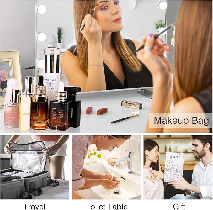 BOYATU Travel Makeup Bags for Women: Large Cosmetic Bag Waterproof - Image 9