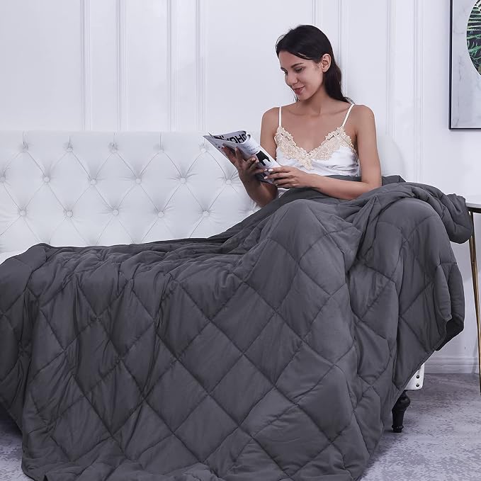 Weighted Blanket 22lbs 60"x80" Cooling Breathable Heavy Blanket Microfiber - Image 7