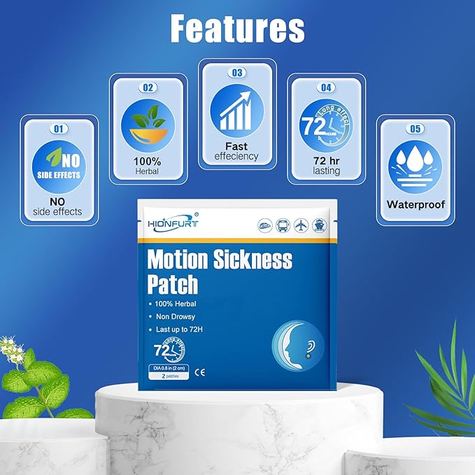 64ct Motion Sickness Patches – Sea Sickness Patches - Image 4