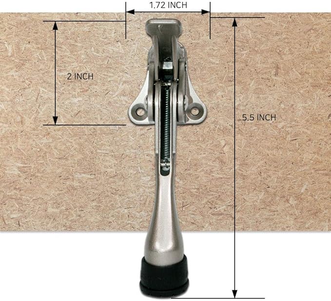 One Touch Kickdown Door Stopper, Door Holder, Heavy Duty Door Stops, Bottom of - Image 8