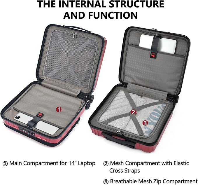 TydeCkare 16" Carry on Luggage - Image 5