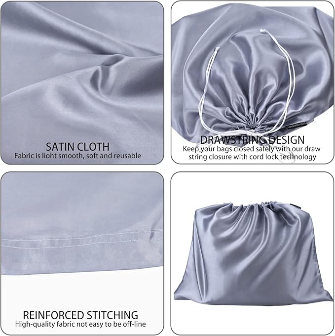 6 Pack Dust Bags for Handbags Silk Dust Cover Bag for Handbags Purses Shoes - Image 6