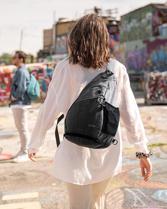 WATERFLY Large Crossbody Sling Bag: Over Shoulder Backpack Daypack Casual Cross - Image 6