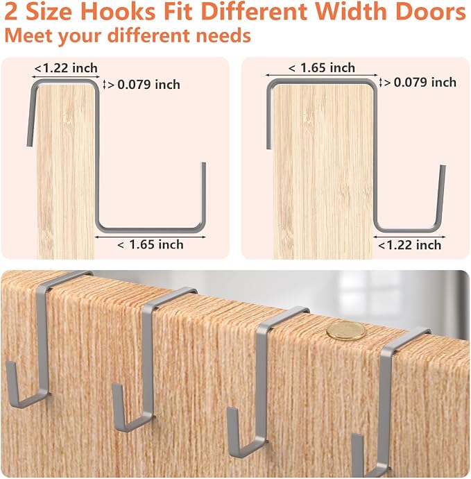 FENTEC 2 Pack Over the Door Shoe Organizer Hanging Shoe Organizer - Image 3