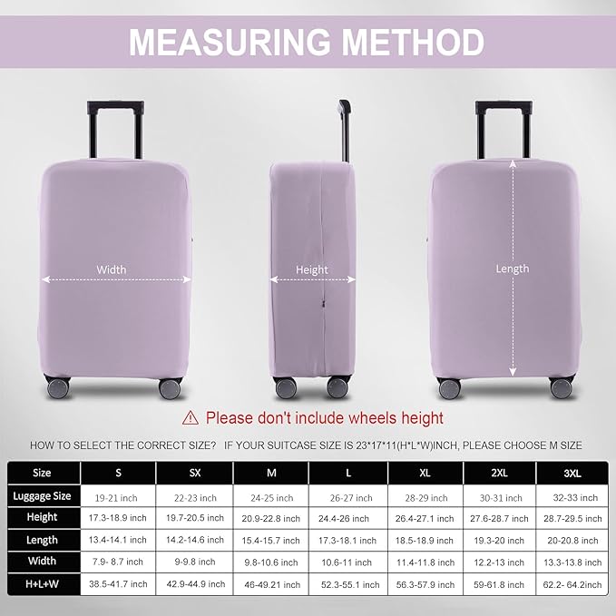 Travel Luggage Cover Suitcase Protector Scratch-Resistant Fit 19-31 Inch - Image 6