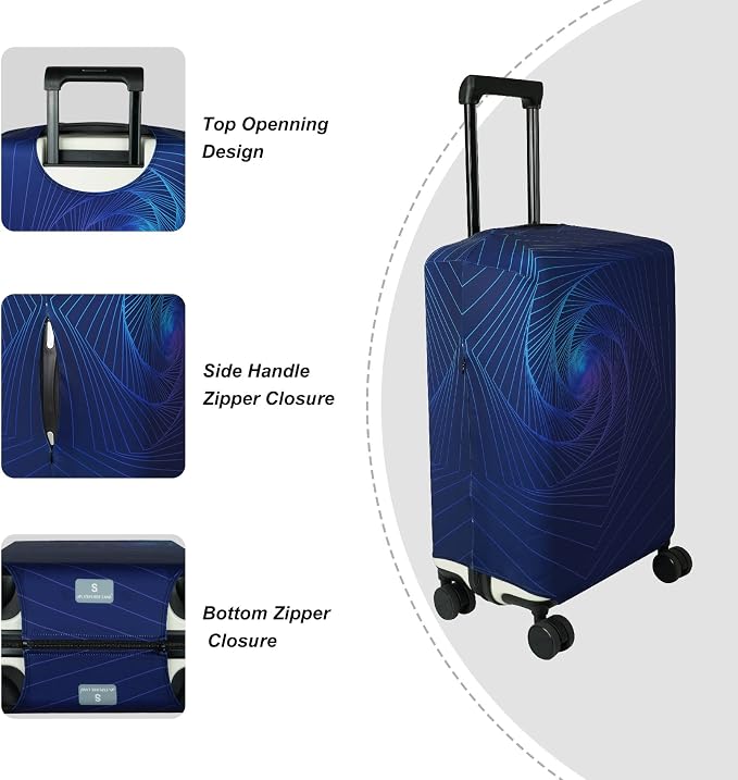 Explore Land Travel Luggage Cover Suitcase Protector Fits 27-30 Inch Case - Image 3