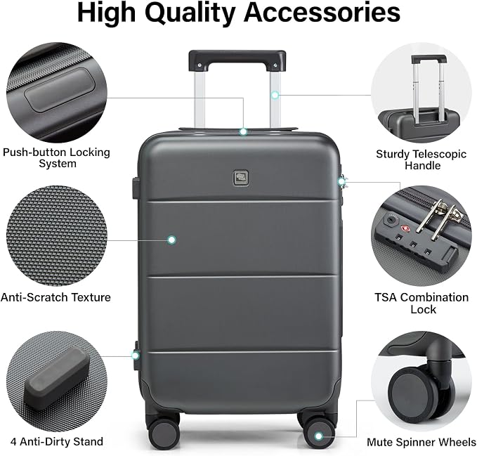 Hanke 26 Inch Luggage Large Suitcase - Image 3