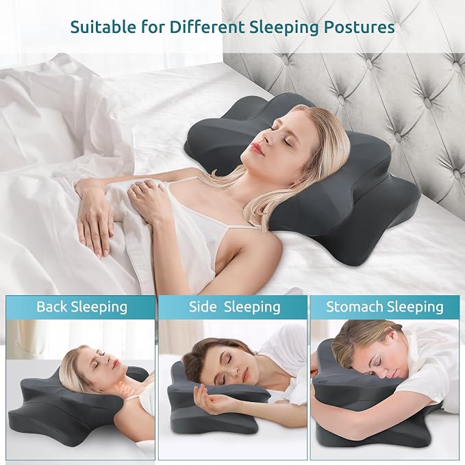 DONAMA Cervical Pillow for Neck and Shoulder, Contour Memory Foam Pillow - Image 7