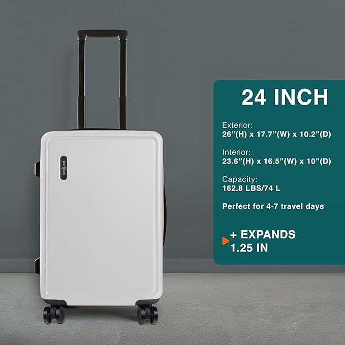 Luggage Sets 3 Piece, 22 Inch Carry on Luggage and 24 Inch Suitcases - Image 3
