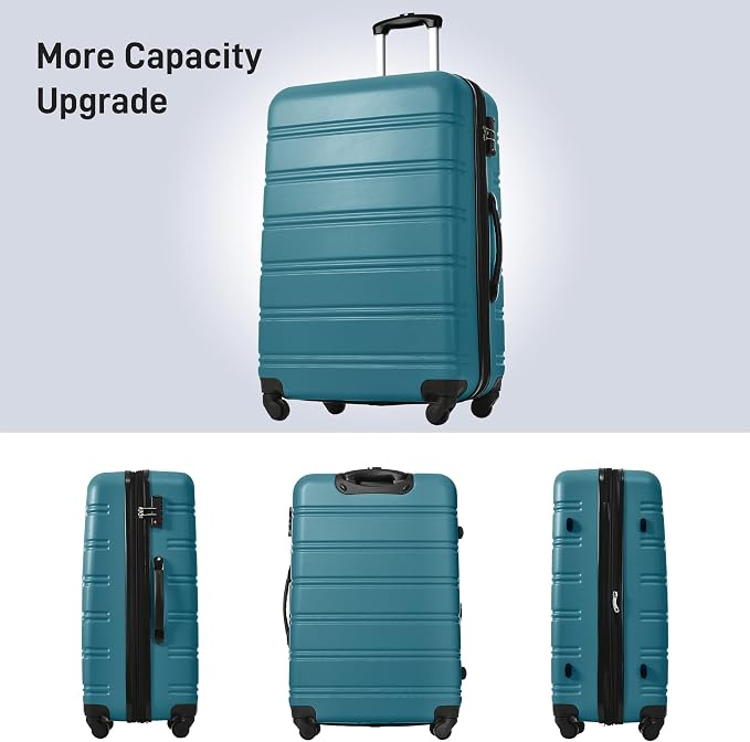 Merax Luggage sets of 13 Piece 16 20 20 28 IN Carry on Luggage Hard Case Green - Image 4