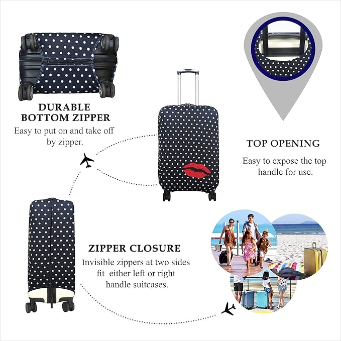 Explore Land Travel Luggage Cover Suitcase Protector Fits 23-26 Inch Case - Image 3