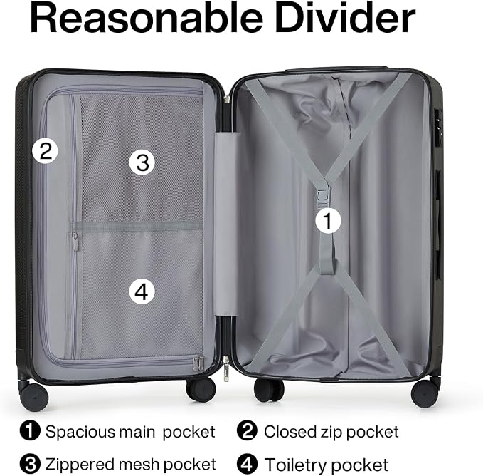 Hanke 24 Inch Luggage Suitcases - Image 5