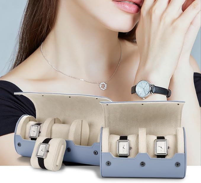 Oirlv Luxury Leather Watch Storage Case Watch Box - Image 2