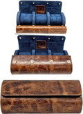 Genuine Napa Leather Watch Roll Travel Case by CaliberWatch