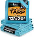 Tarps Heavy Duty Waterproof 12x20-12 mil Thick Camping Tent by TealElite