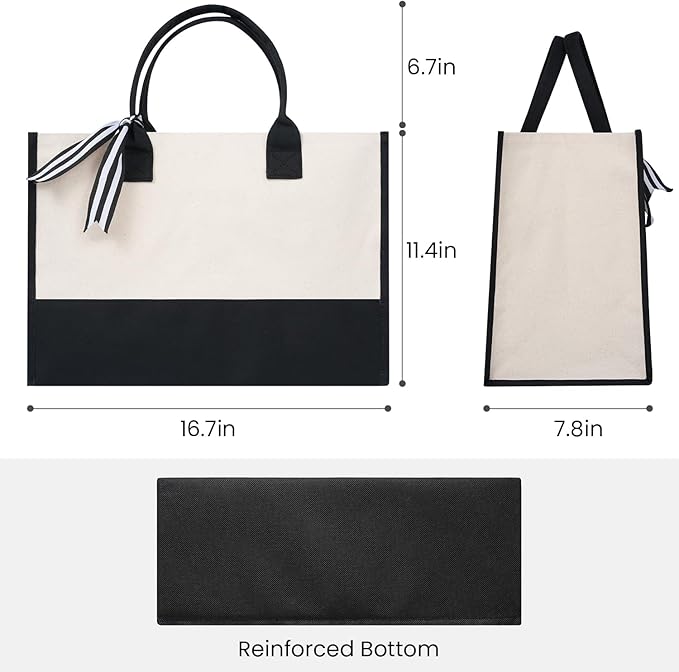 BAGAIL Initial Tote Bag, Personalized Birthday Gifts - Image 5