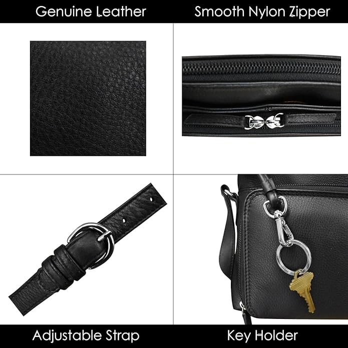 ili New York Genuine Leather Crossbody Bags - Image 8
