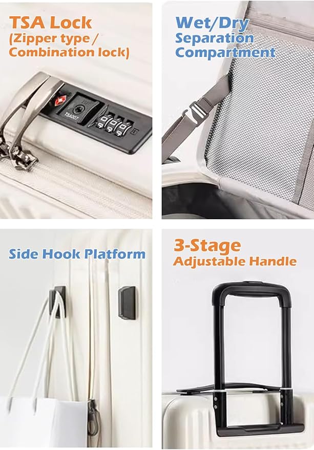HotWay 24 Inch Expandable Checked Luggage - Image 5