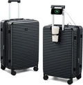 Hard Shell Suitcases Travel Expandable Luggage, 24 Inch Check in Luggage by HanTrip