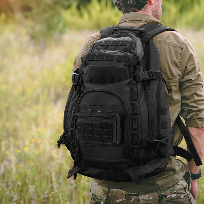 Tactical Molle Admin Pouch Utility Laser Cut EDC Tool Pouch Bag Horizontal - Image 6