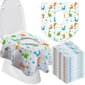 50 Packs Disposable Toilet Seat Covers Extra Large Individually Wrapped by Reginary