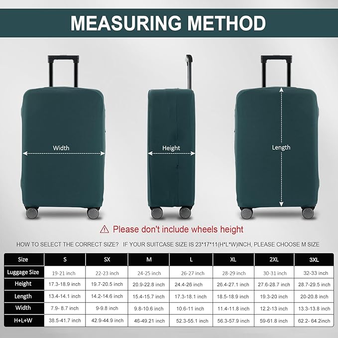 Travel Luggage Cover Suitcase Protector Scratch-Resistant Fit 19-31 Inch - Image 6