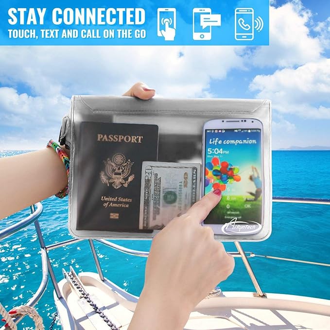 AiRunTech Waterproof Phone Pouch, Cruise Essentials 4-Piece Set, Beach Vacation - Image 5