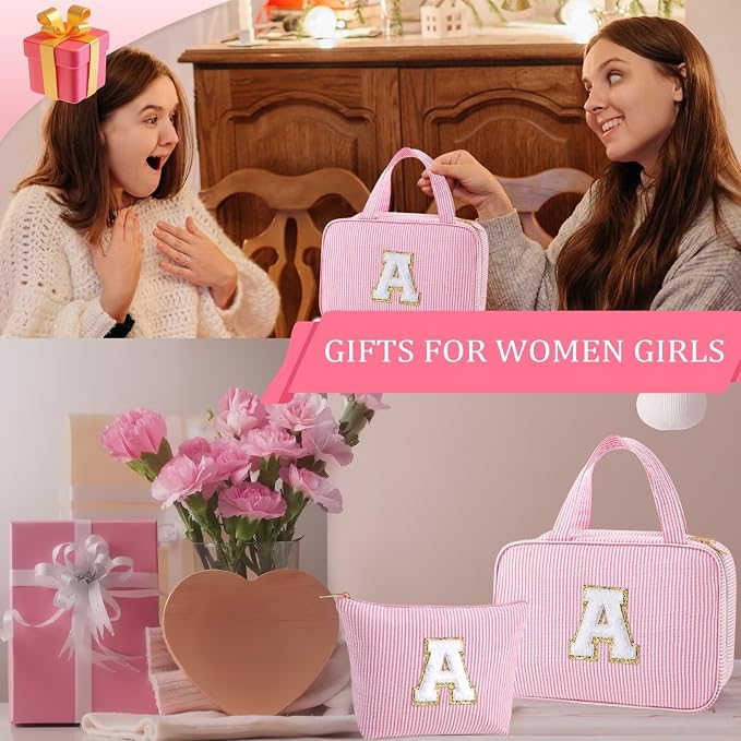 YOOLIFE Kids Toiletry Bag Initial Makeup Bag - Image 6
