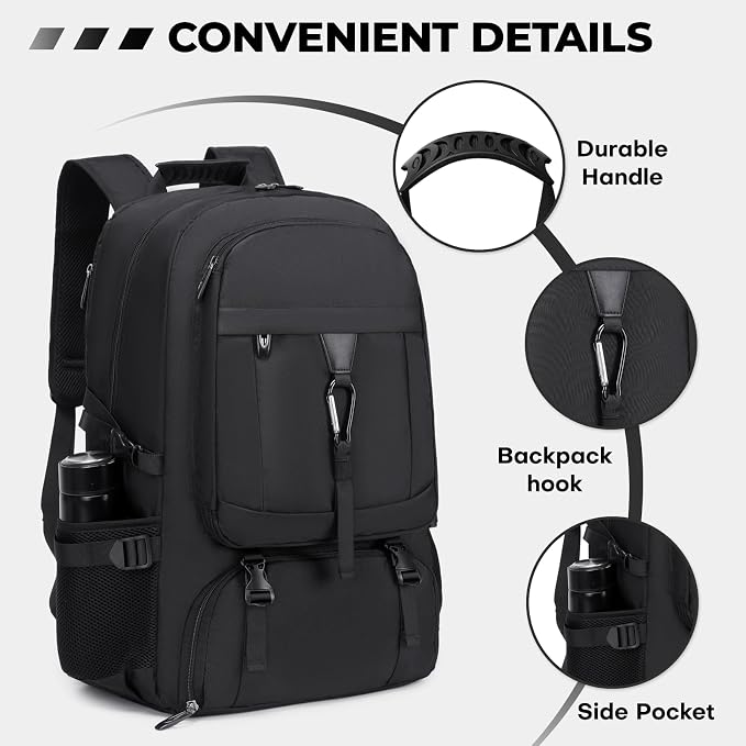 18.4 Inch gym backpack with shoe compartment, 80L Multiple Compartments - Image 8