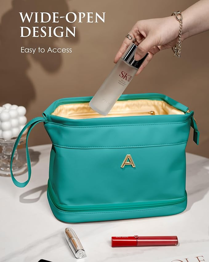 Wedding Gifts, Birthday Gift for Her, Makeup Bags, Waterproof Double Layer - Image 4