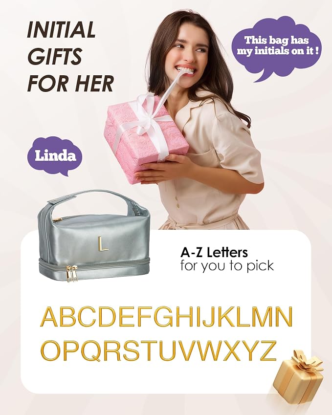 Trendy Gifts for Women, Personalized Makeup Bag - Image 7