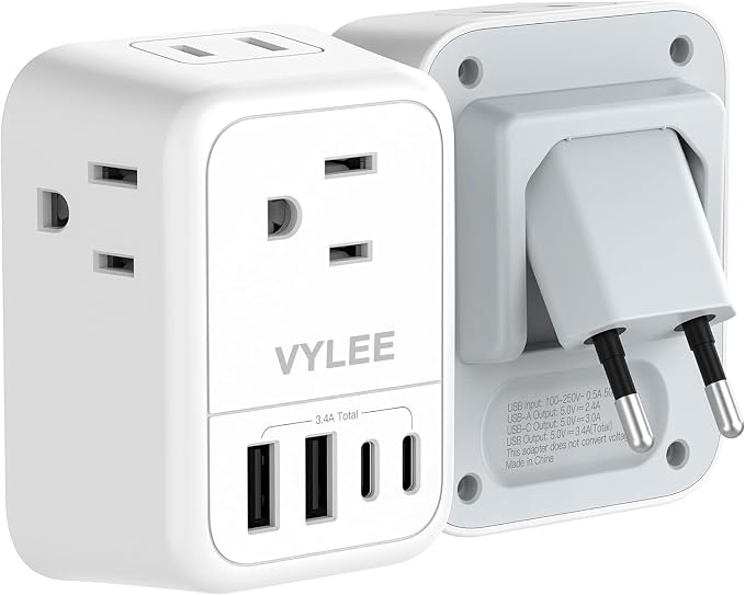 International Travel Adapter, Europe Travel Adapter - Image 9