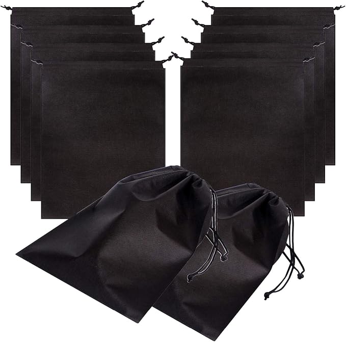 Set of 10 Jumbo Shoe Bags for Travel Non-Woven by DIOMMELL