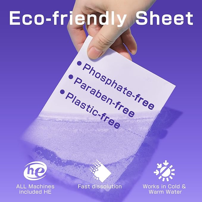 Soulink Lavender Laundry Detergent Sheets, 240 Loads - Image 4