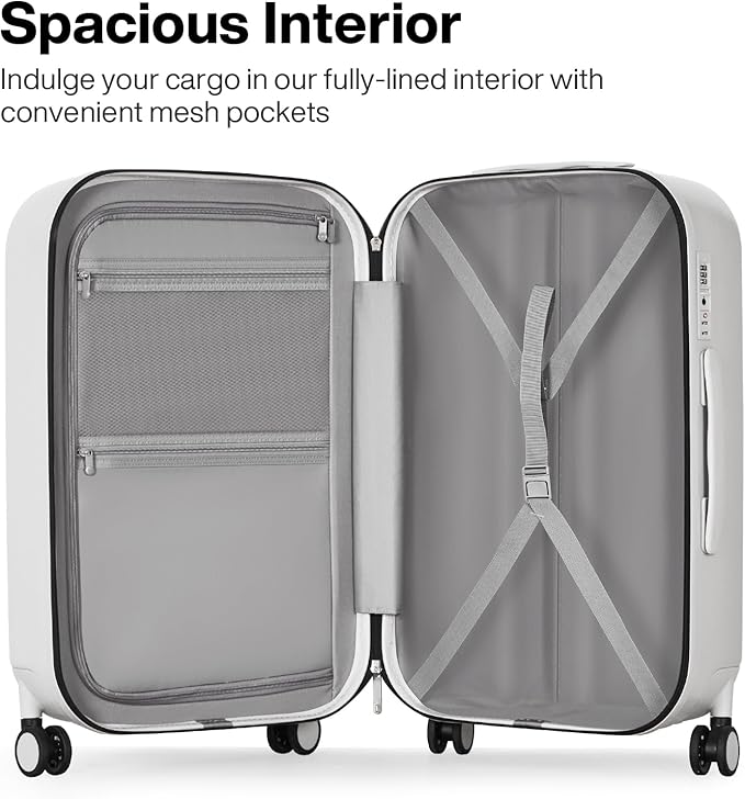 mixi 24 Inch Checked Luggage PC Hardshell Suitcases - Image 3