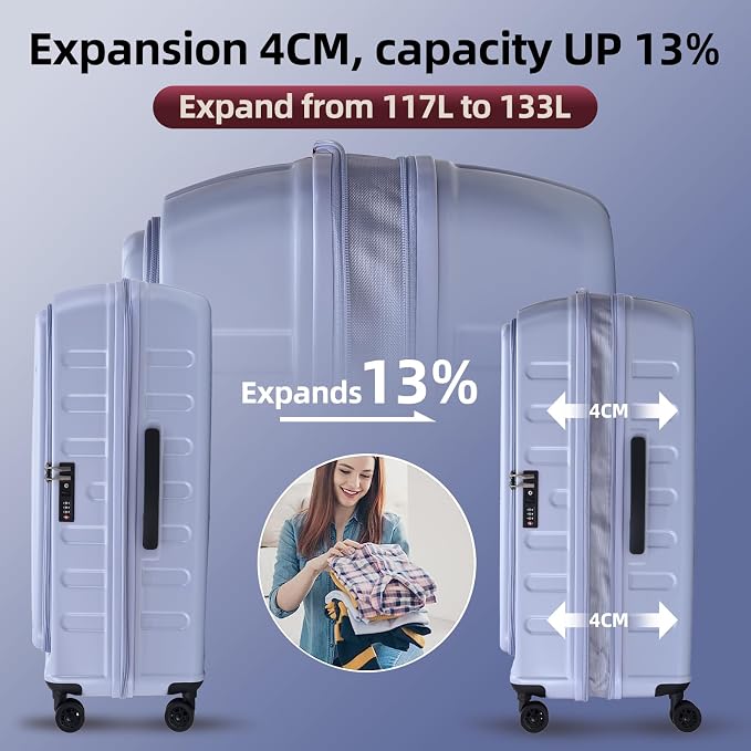 2 Pieces 20/29 Luggage Sets, 20 Inch Cabin Luggage - Image 4