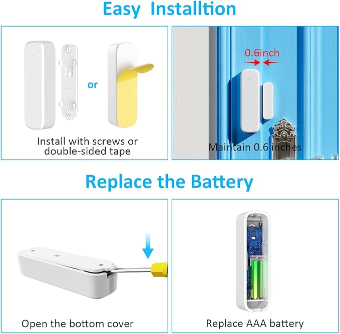 Wireless Door Chime for Business Entering, Door Open Alarm for Kid/Toddler Home - Image 5