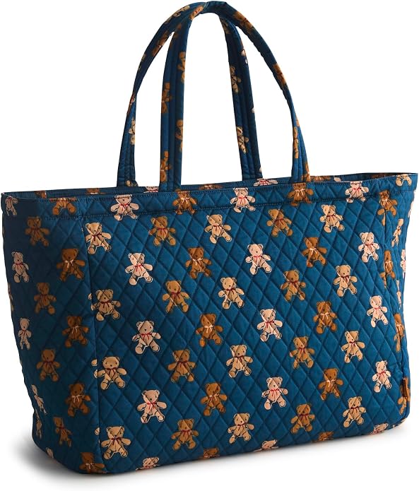 Premium Cotton Knollton Travel Tote Bag by VeraBradley