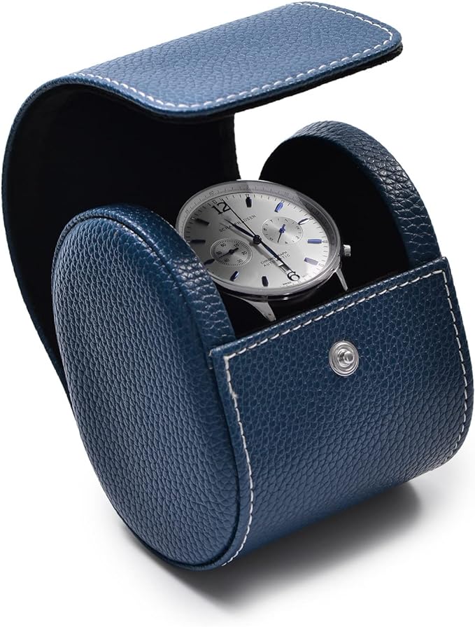 Oirlv Luxury Leather Travel Watch Case Single Watch Box - Image 3