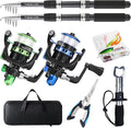 Fishing Rod, Pre-Loaded Spinning Reel Combo, Fishing Pole by Tripquips