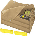10’x16’ Canvas Tarps Heavy Duty Waterproof Tarpaulins by Ezcasch